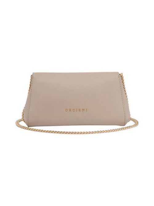 borsa donna gossip in pelle avorio e dettagli oro Orciani | B02169-NAPPA CHAINNUDE ORO